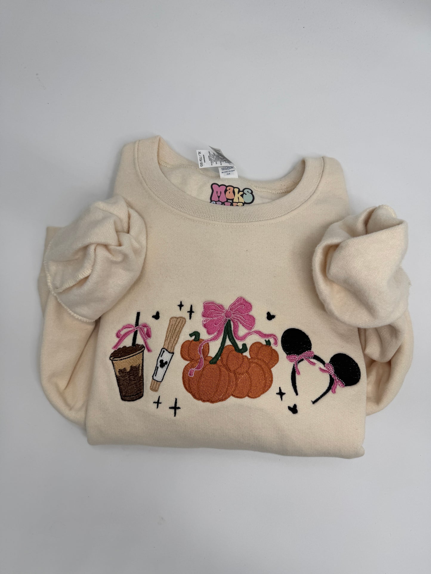 Girly pumpkin adult sweater