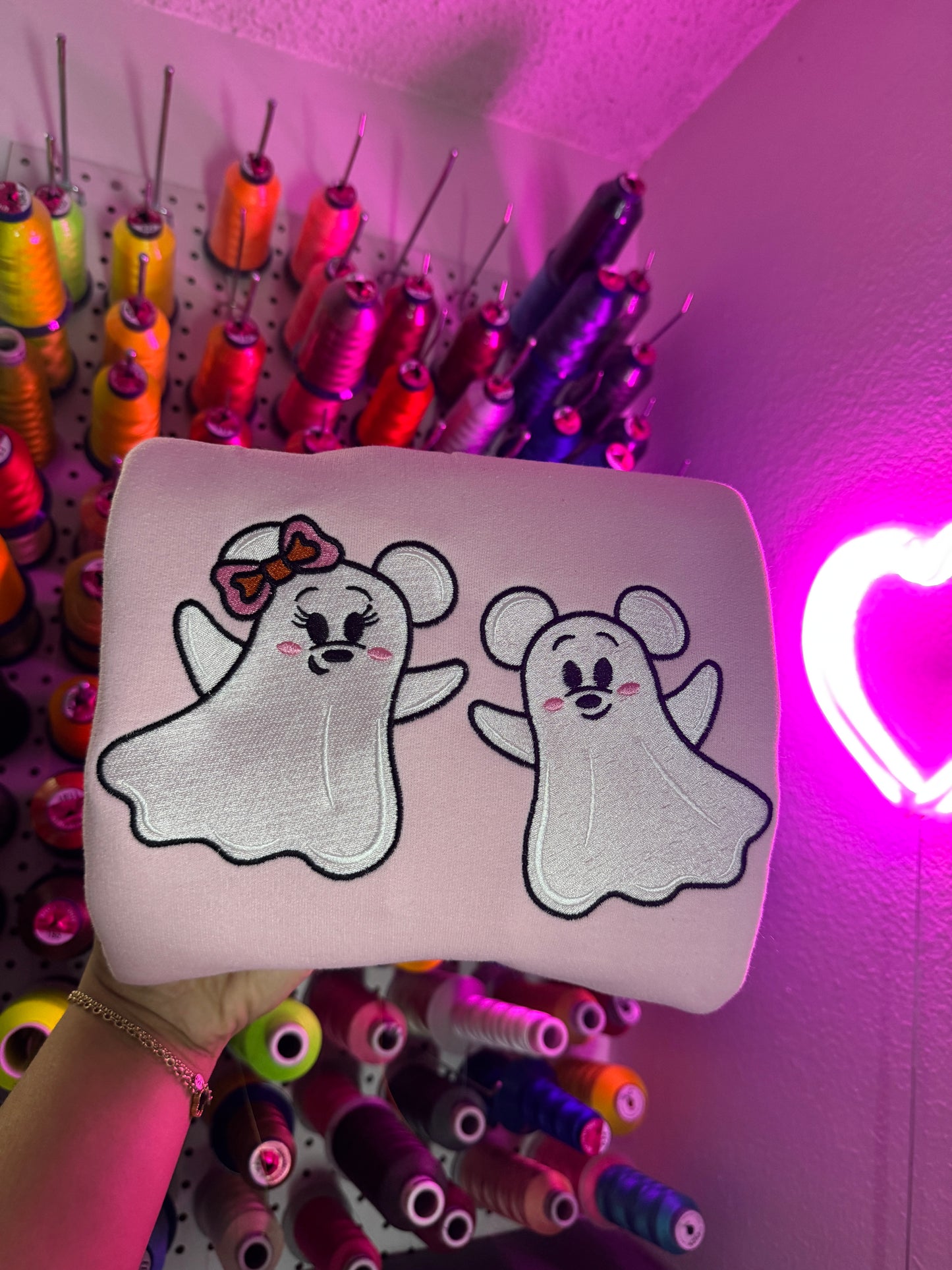 Cutie the ghost adult crewneck