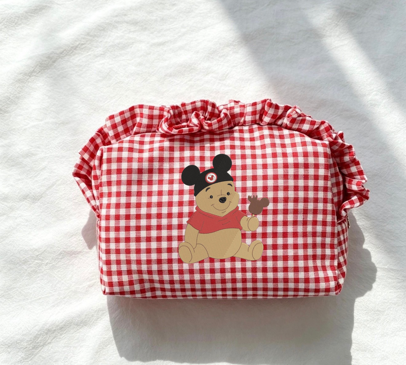 Red Pooh pouch