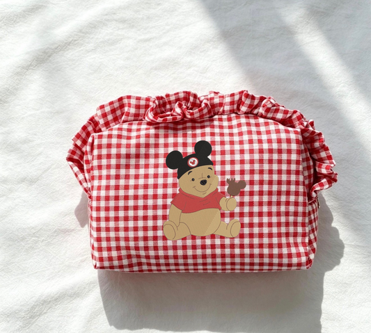 Red Pooh pouch
