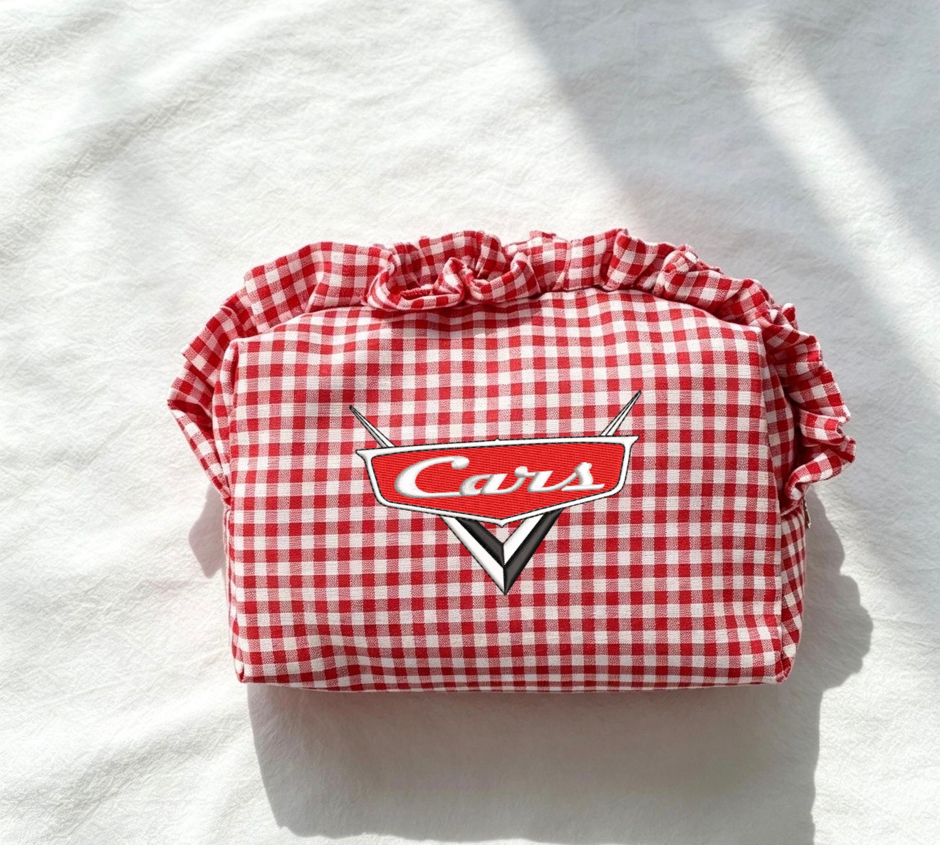 Red car pouch