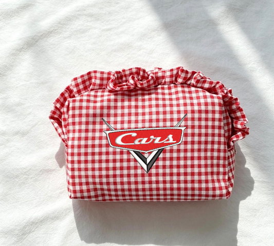 Red car pouch