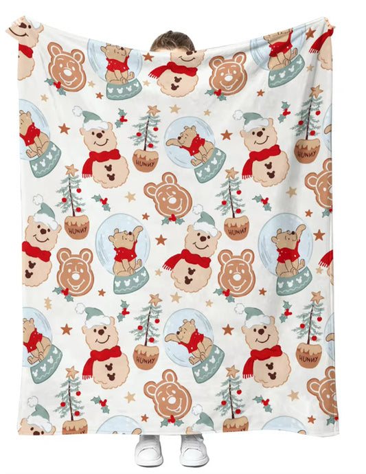 Cookie Christmas Pooh blanket PRE-ORDER