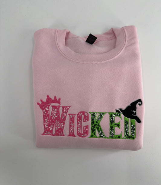 Wik embroidered adult crewneck