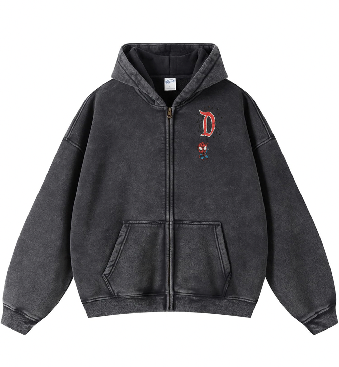 Spidey zip up vintage black