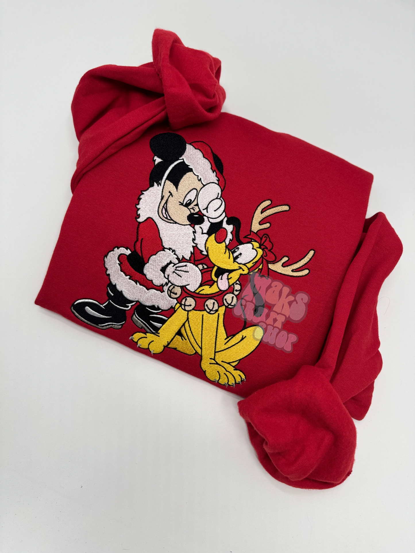 Mick & dog Christmas crewneck